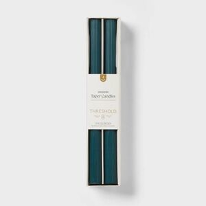 Threshold Deep Teal Taper Candles 4 pack